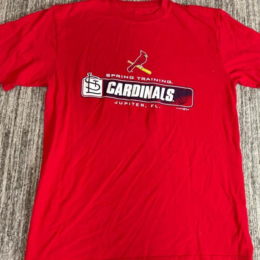 Super crazy vintage retro y2k graphic tee Red St. Louis Cardinals baseball tee